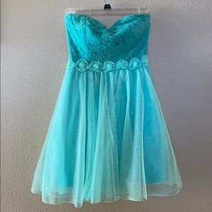Teal dress